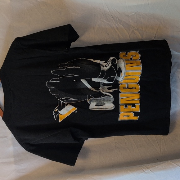 Vintage Home Team 90s NHL Pittsburgh Penguins Breakout T-shirt Size Medium - Picture 2 of 12